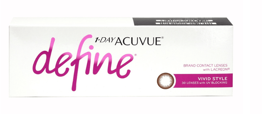 1 DAY ACUVUE DEFINE (VIVID) 30Pack Expires within 7 - 12 months