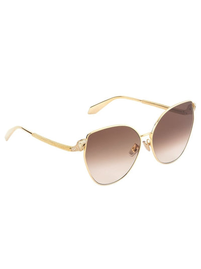 BVLGARI BV40010U Gold Butterfly Metal Sunglasses - Optica