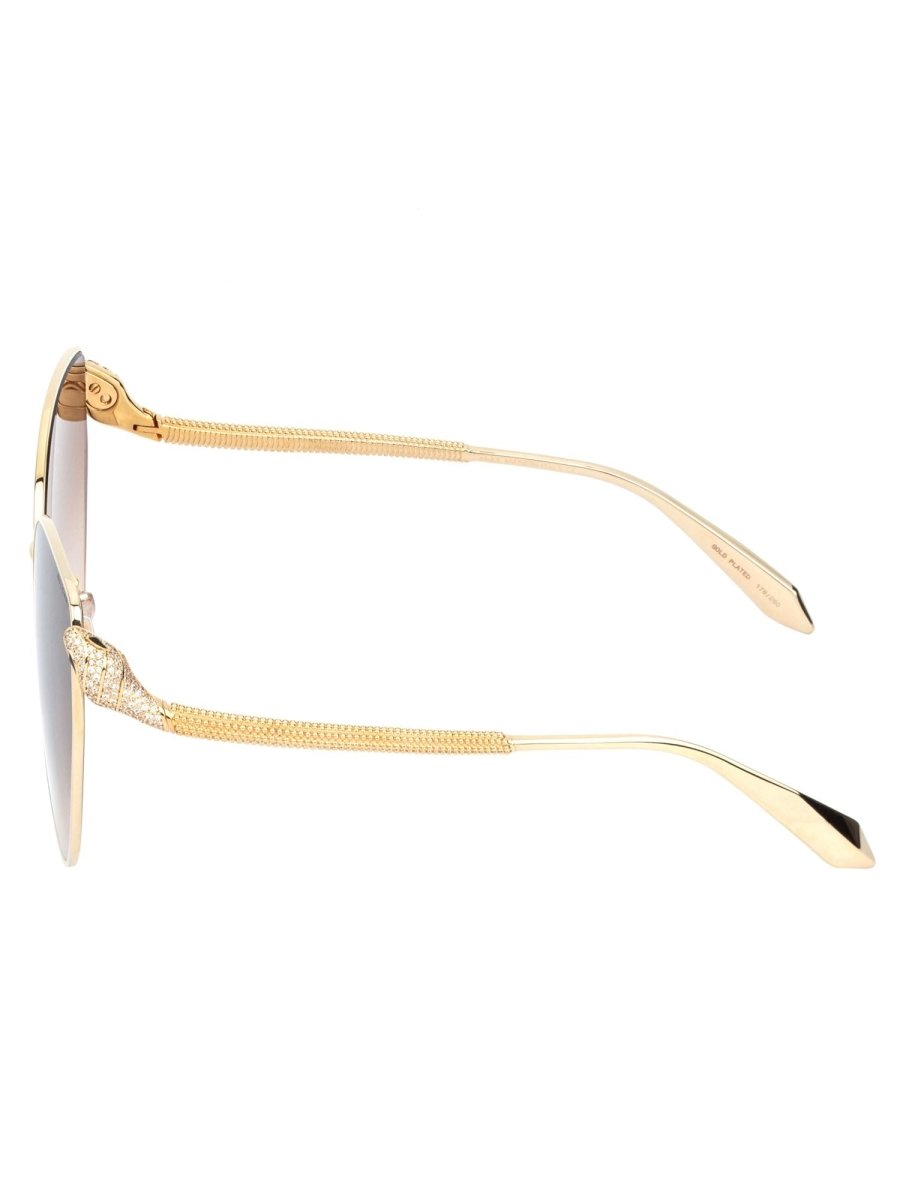 BVLGARI BV40010U Gold Butterfly Metal Sunglasses - Optica
